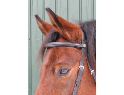 STARBRIDLE headband Shaped for headgear black Cob