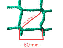 Box net 0.60m x 2.50m x height 1.25m 60mm MW single piece